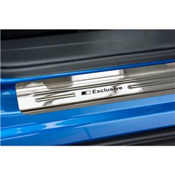 Seuils de portes inoxydable sur mesure pour Mazda CX-3 2015-2018 & FL 2018-2022 - 'Exclusive' - 4-pièces