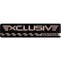 Emblème/Logo d'aluminium - EXCLUSIVE EDITION - 7x1,7cm