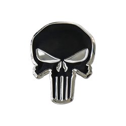 Emblème/Logo d'aluminium - Skull - 7,5x5,5cm