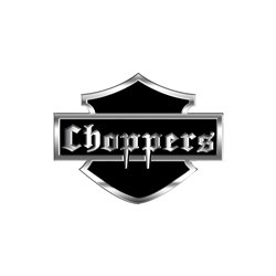 Emblème/Logo d'aluminium - CHOPPERS - 8,5x6cm