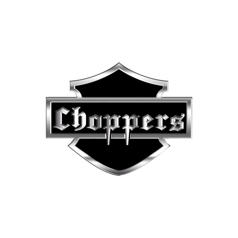 Emblème/Logo d'aluminium - CHOPPERS - 8,5x6cm