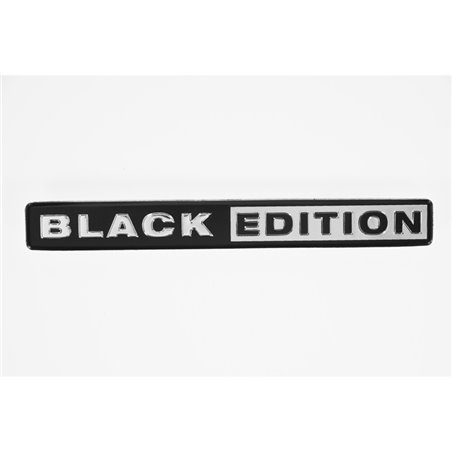 Emblème/Logo d'aluminium - BLACK EDITION - 11,8x1,4cm