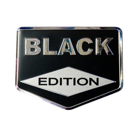 Emblème/Logo d'aluminium - BLACK EDITION - 8x6,2cm