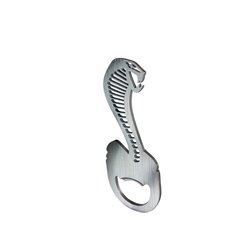 Ouvre-bouteille en acier inoxydable - 'Cobra' (Argent)