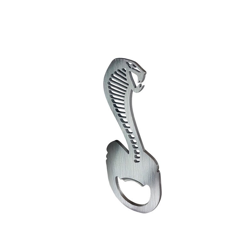 Ouvre-bouteille en acier inoxydable - 'Cobra' (Argent)