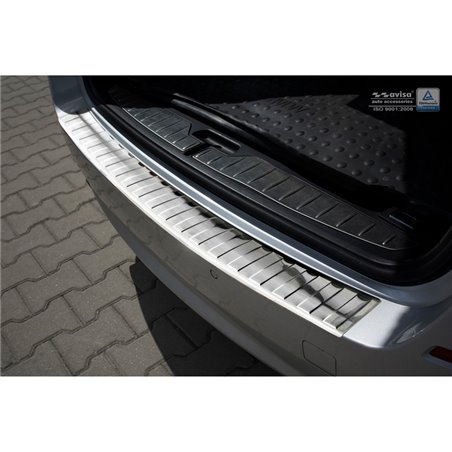 Protection de seuil arrière inox sur mesure pour BMW Série 5 F11 Touring 2010-2017 'Ribs'