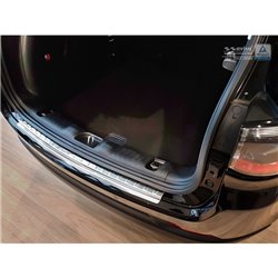 Protection de seuil arrière inox sur mesure pour Jeep Compass 2017- 'Ribs'