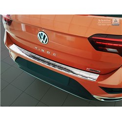 Protection de seuil arrière inox sur mesure pour Volkswagen T-Roc 2017-2022 & Facelift 2022- incl. Cabrio - 'Ribs'