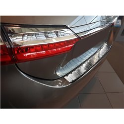 Protection de seuil arrière inox sur mesure pour Toyota Corolla XI E16 Facelift 2016- 'Ribs'
