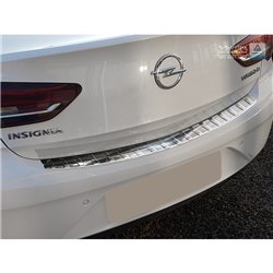 Protection de seuil arrière inox sur mesure pour Opel Insignia Grand Sport 5-portes 2017-2020 & FL 2020- 'Ribs'