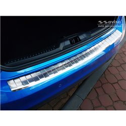 Protection de seuil arrière inox sur mesure pour Ford Focus IV HB 5-portes (incl. ST-Line) 2018-2021 & Facelift 2021- 'Ribs'
