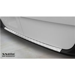 Protection de seuil arrière aluminium sur mesure pour Mercedes Sprinter III 2018- 'Riffled plate'
