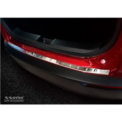 Protection de seuil arrière inox sur mesure pour Mazda CX-30 2019 'Ribs'