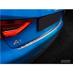 Protection de seuil arrière inox sur mesure pour Audi A1 (GB) Sportback 2018- 'Ribs'
