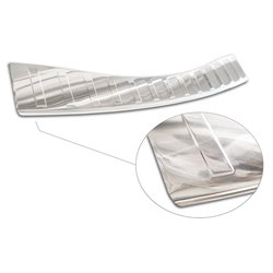 Protection de seuil arrière inox sur mesure pour Ford Mondeo V Hatchback/Sedan 2014-2019 & Facelift 2019- 'Ribs'