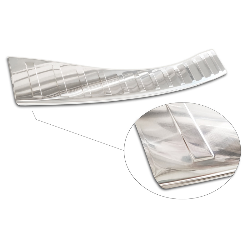 Protection de seuil arrière inox sur mesure pour Ford Mondeo V Hatchback/Sedan 2014-2019 & Facelift 2019- 'Ribs'