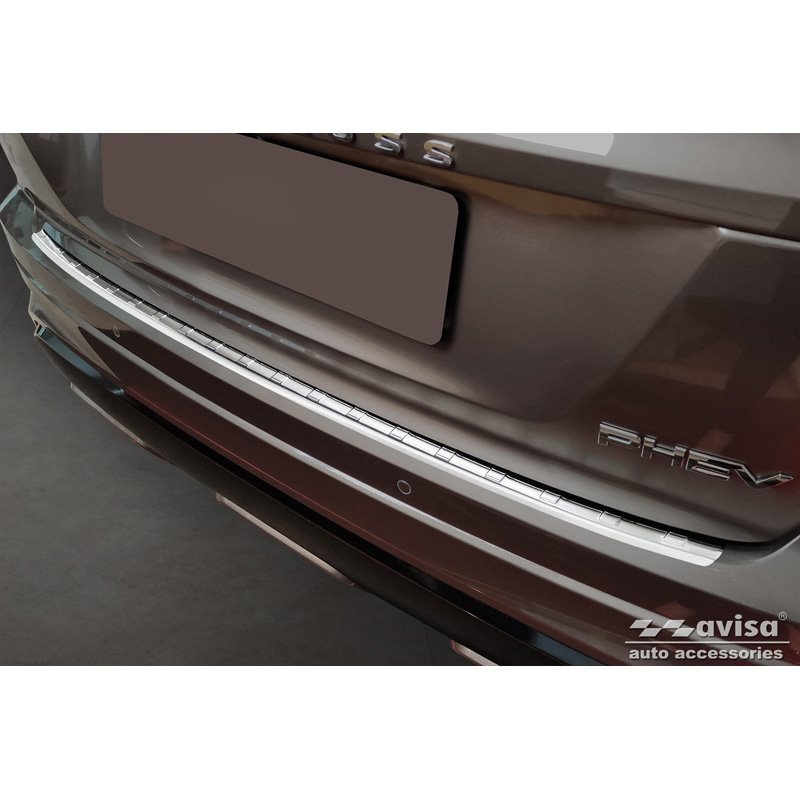 Protection de seuil arrière inox sur mesure pour Mitsubishi Eclipse Cross PHEV Facelift 2021-