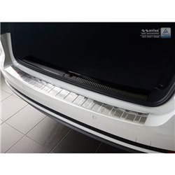 Protection de seuil arrière inox sur mesure pour Audi A4 B9 Avant 2015-2019 & Facelift 2019- 'Ribs' (incl. S4 Avant)