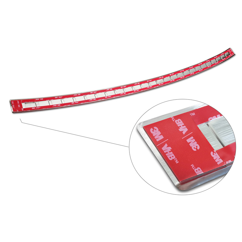 Protection de seuil arrière inox sur mesure pour Audi A6 Allroad 2011-2018 'Ribs'