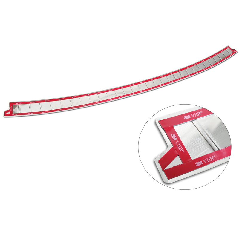 Protection de seuil arrière inox sur mesure pour Dacia Jogger 2022- 'Ribs'