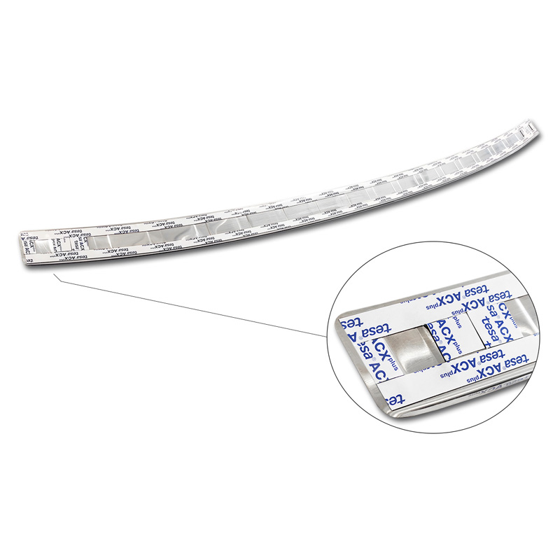 Protection de seuil arrière inox sur mesure pour Hyundai Tucson 2020- 'Ribs'