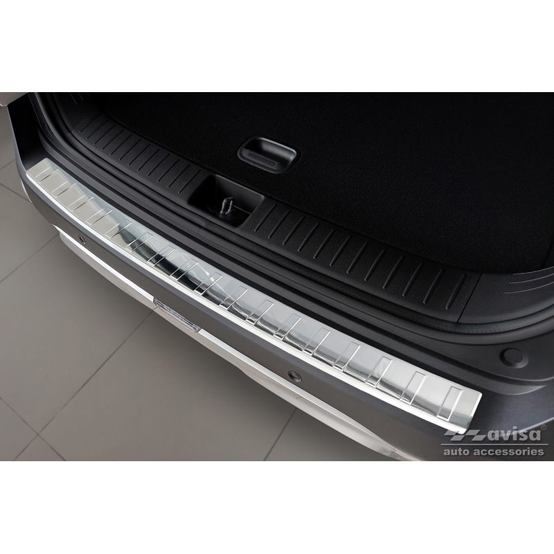 Protection de seuil arrière inox sur mesure pour Kia Sportage V 2021- 'Ribs'