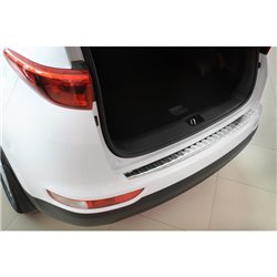 Protection de seuil arrière inox sur mesure pour Kia Sportage IV 2016-2018 'Ribs'