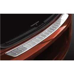 Protection de seuil arrière inox sur mesure pour Volkswagen Polo V 6R 2009- 'Ribs'