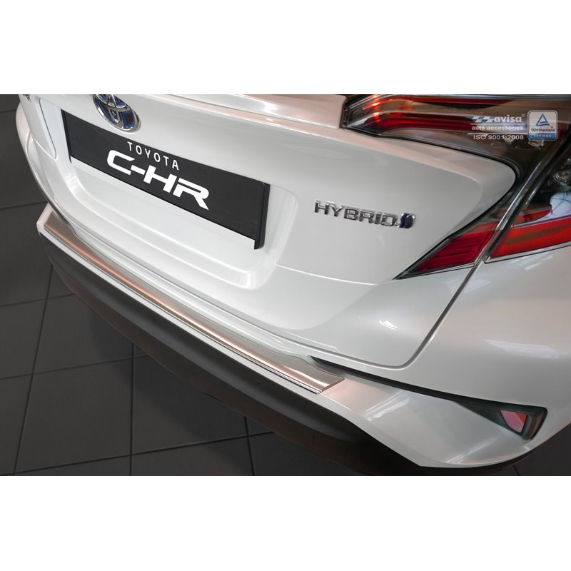 Protection de seuil arrière inox sur mesure pour Toyota C-HR 2016-2019 & Facelift 2019-2023
