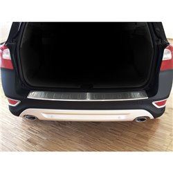 Protection de seuil arrière inox sur mesure pour Volvo XC70 2007-2013 'Ribs'