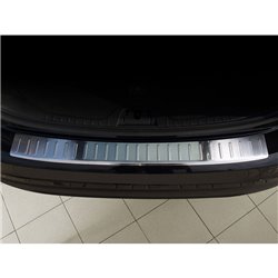 Protection de seuil arrière inox sur mesure pour Volvo V60 2010-2018 'Ribs'