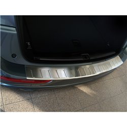 Protection de seuil arrière inox sur mesure pour Audi Q5 2008-2012 & 2012- 'Ribs'