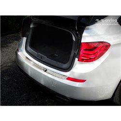 Protection de seuil arrière inox sur mesure pour BMW Série 5 GT (F07) 2009-2013 'Ribs'