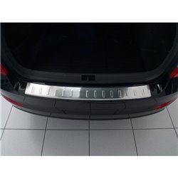 Protection de seuil arrière inox sur mesure pour Skoda Octavia III sedan 2013- 'Ribs'