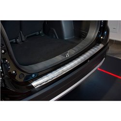 Protection de seuil arrière inox sur mesure pour Mitsubishi Outlander 2015- 'Ribs'