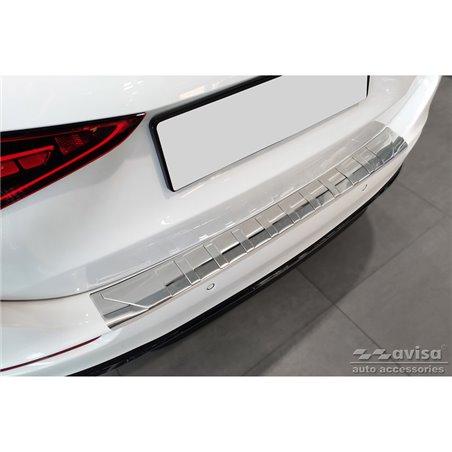 Protection de seuil arrière inox sur mesure pour Mercedes Classe-C W206 Kombi 2021- 'Ribs' Protection de seuil arrière inox sur mesure pour Mercedes Classe-C W206 Kombi 2021- 'Ribs'