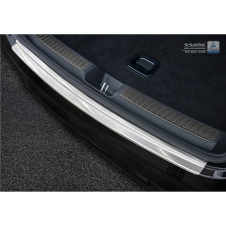 Protection de seuil arrière inox sur mesure pour Mercedes GLC Coupe 2016-2022 'Ribs' Protection de seuil arrière inox sur mesure pour Mercedes GLC Coupe 2016-2022 'Ribs'