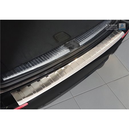 Protection de seuil arrière inox sur mesure pour Mercedes Classe-E W213 Kombi 2016- 'Ribs' Protection de seuil arrière inox sur mesure pour Mercedes Classe-E W213 Kombi 2016- 'Ribs'