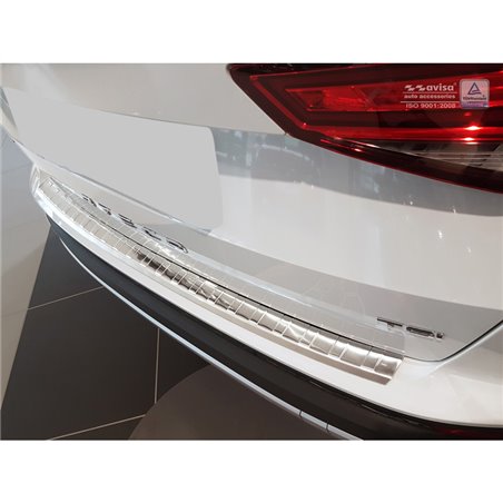 Protection de seuil arrière inox sur mesure pour Seat Ateca 2016-2020 & FL 2020- 'Ribs' Protection de seuil arrière inox sur mesure pour Seat Ateca 2016-2020 & FL 2020- 'Ribs'