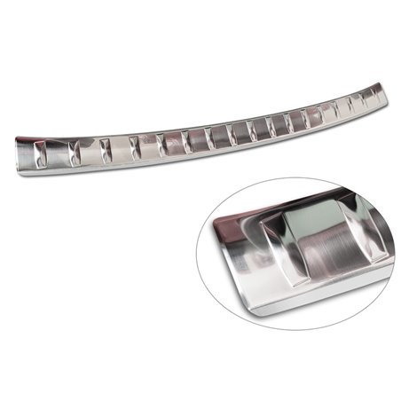 Protection de seuil arrière inox sur mesure pour Seat Ibiza 6F Facelift 2021- 'Ribs' Protection de seuil arrière inox sur mesure pour Seat Ibiza 6F Facelift 2021- 'Ribs'