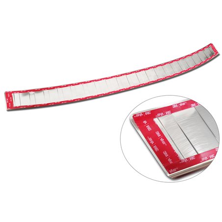 Protection de seuil arrière inox sur mesure pour Volkswagen Multivan T7 2021- - 'Ribs' Protection de seuil arrière inox sur mesure pour Volkswagen Multivan T7 2021- - 'Ribs'