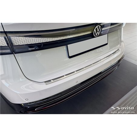 Protection de seuil arrière inox sur mesure pour Volkswagen ID.7 2023- 'Ribs' Protection de seuil arrière inox sur mesure pour Volkswagen ID.7 2023- 'Ribs'