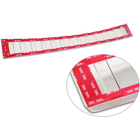 Protection de seuil arrière inox sur mesure pour Toyota Aygo X 2022- 'Ribs' Protection de seuil arrière inox sur mesure pour Toyota Aygo X 2022- 'Ribs'