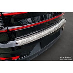 Protection de seuil arrière inox sur mesure pour Polestar 2 2019-2023 & Facelift 2023- 'Ribs'
