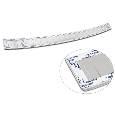 Protection de seuil arrière inox sur mesure pour Nissan X-Trail IV (T33) 2021- 'Ribs' Protection de seuil arrière inox sur mesure pour Nissan X-Trail IV (T33) 2021- 'Ribs'