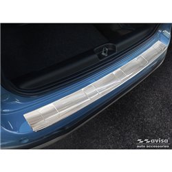 Protection de seuil arrière inox sur mesure pour Fiat Panda III Cross 2020- incl. Hybrid 'Ribs'