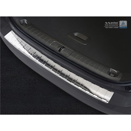 Protection de seuil arrière inox sur mesure pour Fiat Tipo SW 2016-2020 & FL 2020- + Tipo SW Cross 2022- 'Ribs' Protection de seuil arrière inox sur mesure pour Fiat Tipo SW 2016-2020 & FL 2020- + Tipo SW Cross 2022- 'Ribs'