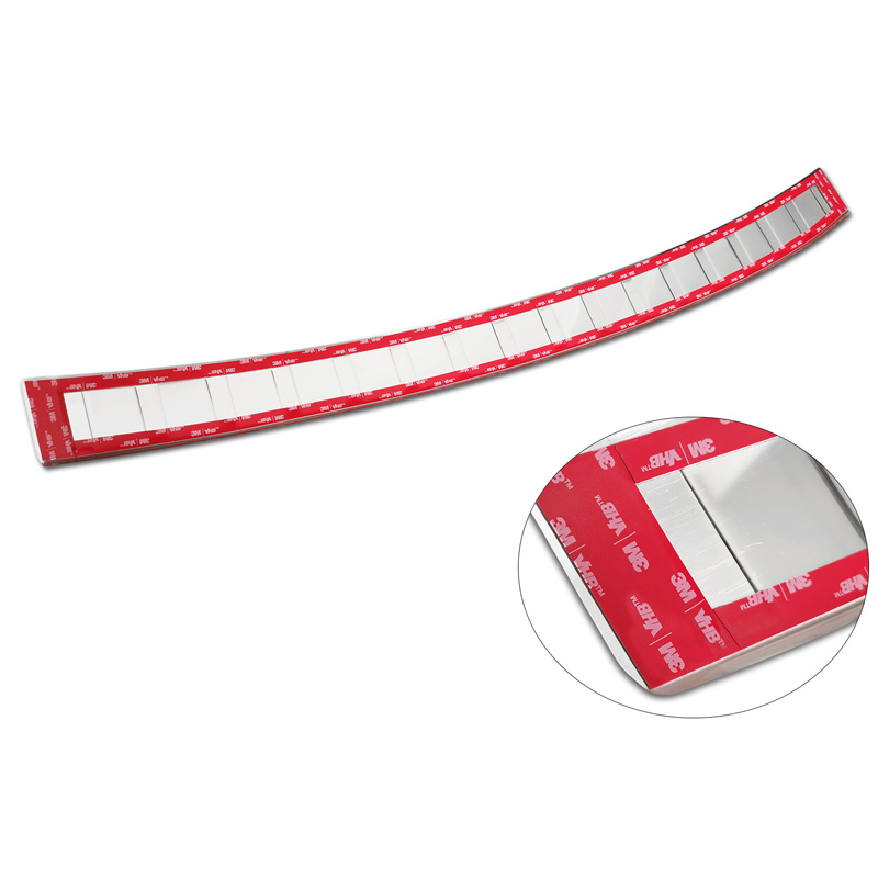 Protection de seuil arrière inox sur mesure pour BMW X1 U11 / X1 U11 xLine 2022- 'Ribs'