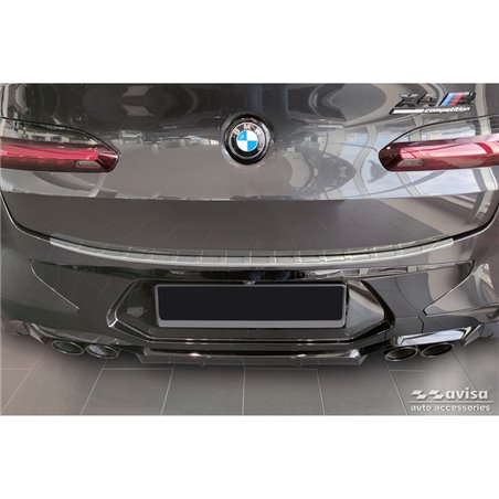 Protection de seuil arrière inox sur mesure pour BMW X4 G02/F98 M Competition Facelift 2021- 'Ribs' Protection de seuil arrière inox sur mesure pour BMW X4 G02/F98 M Competition Facelift 2021- 'Ribs'