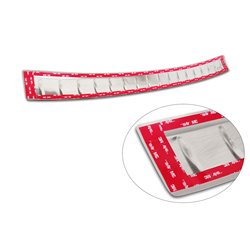 Protection de seuil arrière inox sur mesure pour BMW 2 Active Tourer F45 2013-2021 avec Pacquet-M 'Ribs'